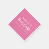 OAKLEY Hot Pink Edgy und Bold Junggeselinnen-Absch Serviette (Ecke)