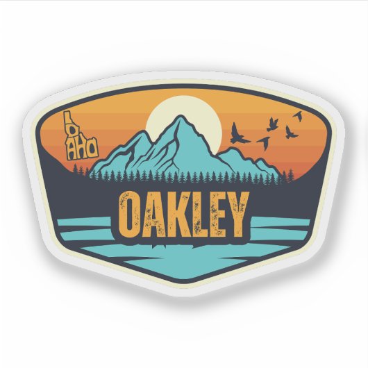 Oakley, Idaho Aufkleber (Vorderseite)