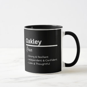 Oakley Jungen Name Definition Personalisierter Bec Tasse