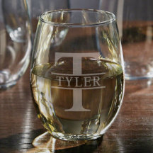 Oakmont-Monogramm-Gravur Edelstahlglas