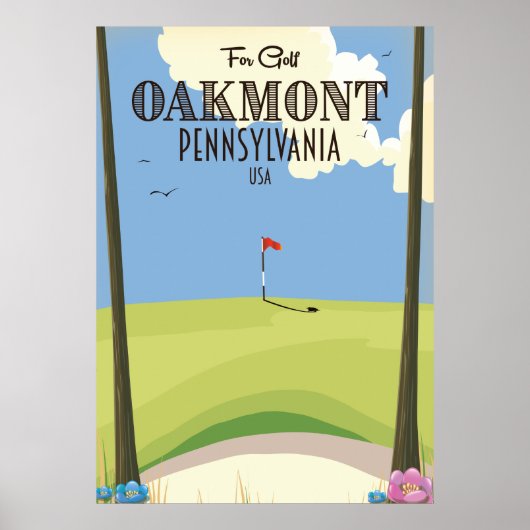 Oakmont Pennsylvania Golf Poster (Vorne)