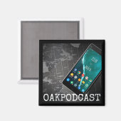 Oakpodcast Magnet (Vorderseite/Rückseite)