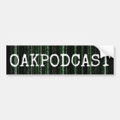 Oakpodcast Matrix-Autoaufkleber Autoaufkleber (Vorne)