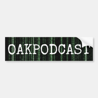 Oakpodcast Matrix-Autoaufkleber Autoaufkleber