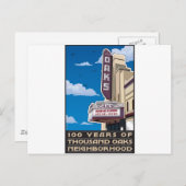 Oaks Theater auf der Solano Avenue in Berkeley, CA Postkarte (Vorne/Hinten)