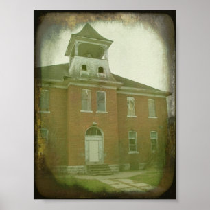 Oakville, Iowa-Schule Poster