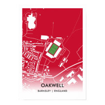 Oakwell Poster - Zuhause von Barnsley Poster