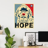 Oama erster Welpe - Hoffnung Poster (Heimbüro)