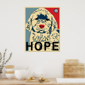 Oama erster Welpe - Hoffnung Poster (Küche)