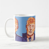 Oange Donald Trump Kaffeetasse (Links)