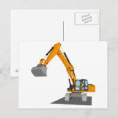 Oanger Kettenbagger Postkarte (Vorne/Hinten)