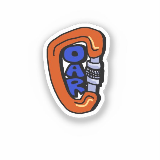 OAR Carabiner Sticker (Vorderseite)