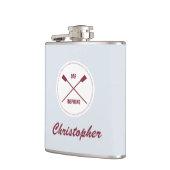 Oar inspirierend Puppenbauern personalisierter Spo Flachmann (Links)