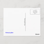 Oar inspirierend Slogan und gekreuzte Ohren grün Postkarte (Rückseite)