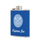 Oar inspirierend Sportpuppe personalisierte Rudere Flachmann (Links)