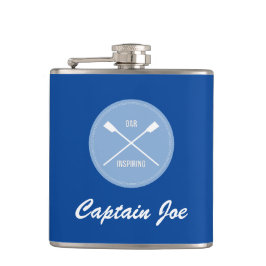 Oar inspirierend Sportpuppe personalisierte Rudere Flachmann