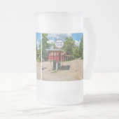 Oark Gas Station Mattiert Glass Beer Tasse (VorderseiteRechts)