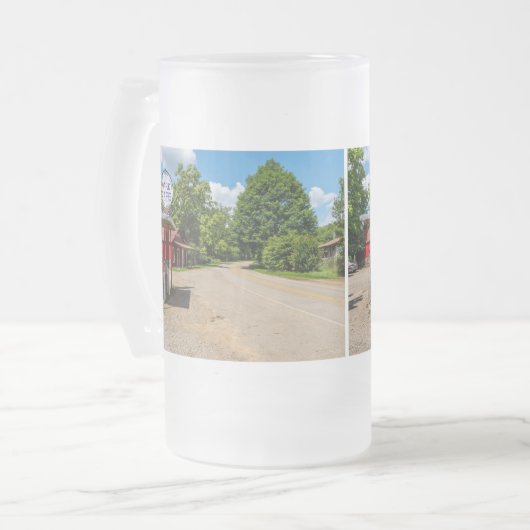 Oark Gas Station Mattiert Glass Beer Tasse (Vorderseite Links)