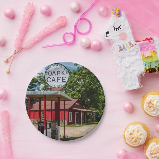 Oark-Gaspumpen Pappteller (Party)