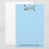 Oars im Vintagen Stil Briefpapier (Vorne/Hinten)