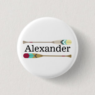 Oars im Vintagen Stil Button