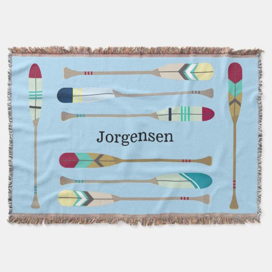 Oars im Vintagen Stil Decke (Vorderseite)