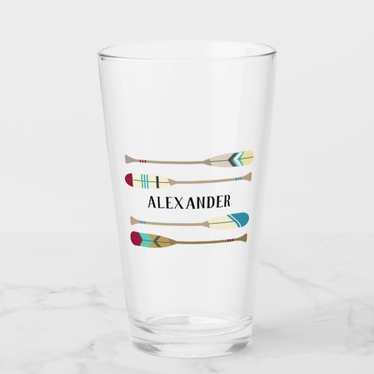 Oars im Vintagen Stil Glas (Vorderseite)