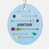 Oars im Vintagen Stil Keramik Ornament (Links)