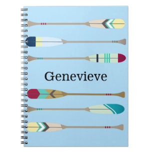 Oars im Vintagen Stil Notizblock