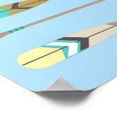 Oars im Vintagen Stil Poster (Ecke)