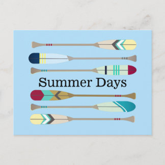 Oars im Vintagen Stil Postkarte