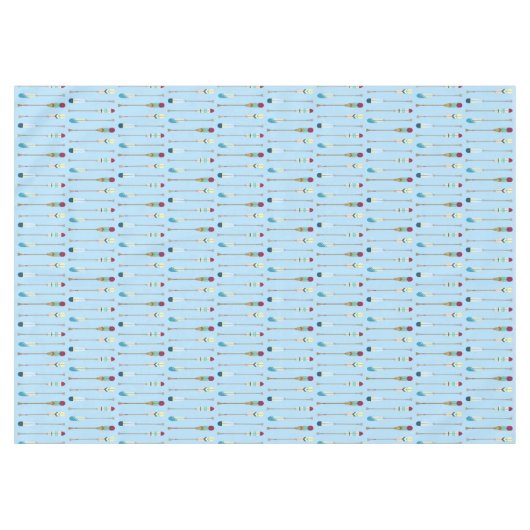 Oars im Vintagen Stil Tischdecke (Vorderseite (Horizontal))