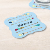 Oars im Vintagen Stil Untersetzer (angewinkelt)