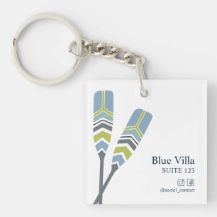 Oars Lake Ocean Beach Kabine Vermietung Hotelzimme Schlüsselanhänger