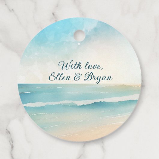 Oars Wedding Geschenkanhänger (Rückseite)