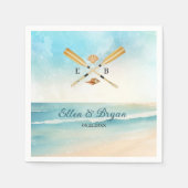 Oars Wedding Serviette (Vorderseite)