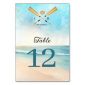 Oars Wedding Tischnummer (Rückseite)