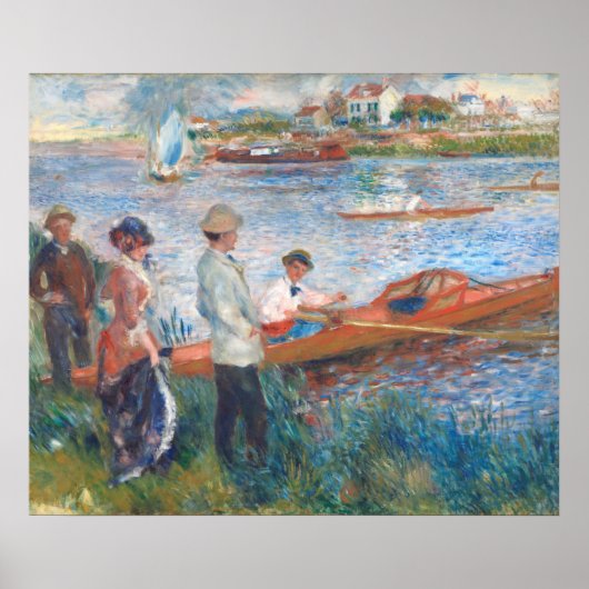 Oarsmen at Chatou - Auguste Renoir Kunstposter Poster (Vorne)