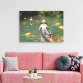 Oarsmen von Gustave Caillebotte, Vintage Kunst Leinwanddruck (Insitu (Wohnzimmer))