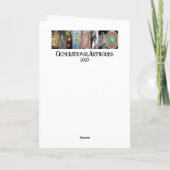 Oase der Burg Minaret Feiertagskarte (Rückseite)