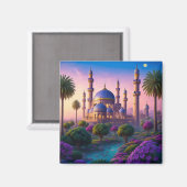 Oase der Burg Minaret Magnet (Vorderseite/Rückseite)