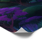 Oase der Burg Minaret Poster (Ecke)