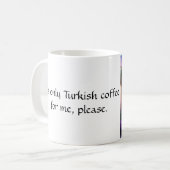 Oase der Burg Minaret - Türkisch Kaffeetasse (Vorderseite Links)