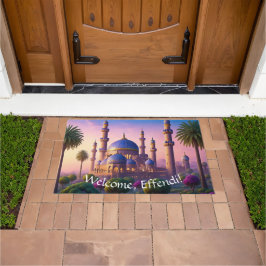 Oase der Burg Minaret Willkommen Fußmatte