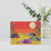 Oase der Tiere Postkarte (Stehend Vorderseite)