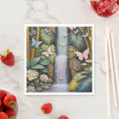 Oase der verzauberten Fälle Serviette (Beispiel)