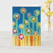 "Oase " Karte (Gelbe Blume)