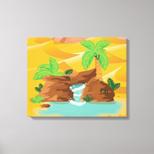 Oase Leinwanddruck (Vorderseite)