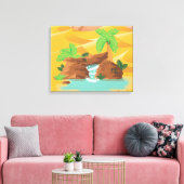 Oase Leinwanddruck (Insitu (Wohnzimmer))