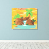 Oase Leinwanddruck (Insitu (Holzboden))